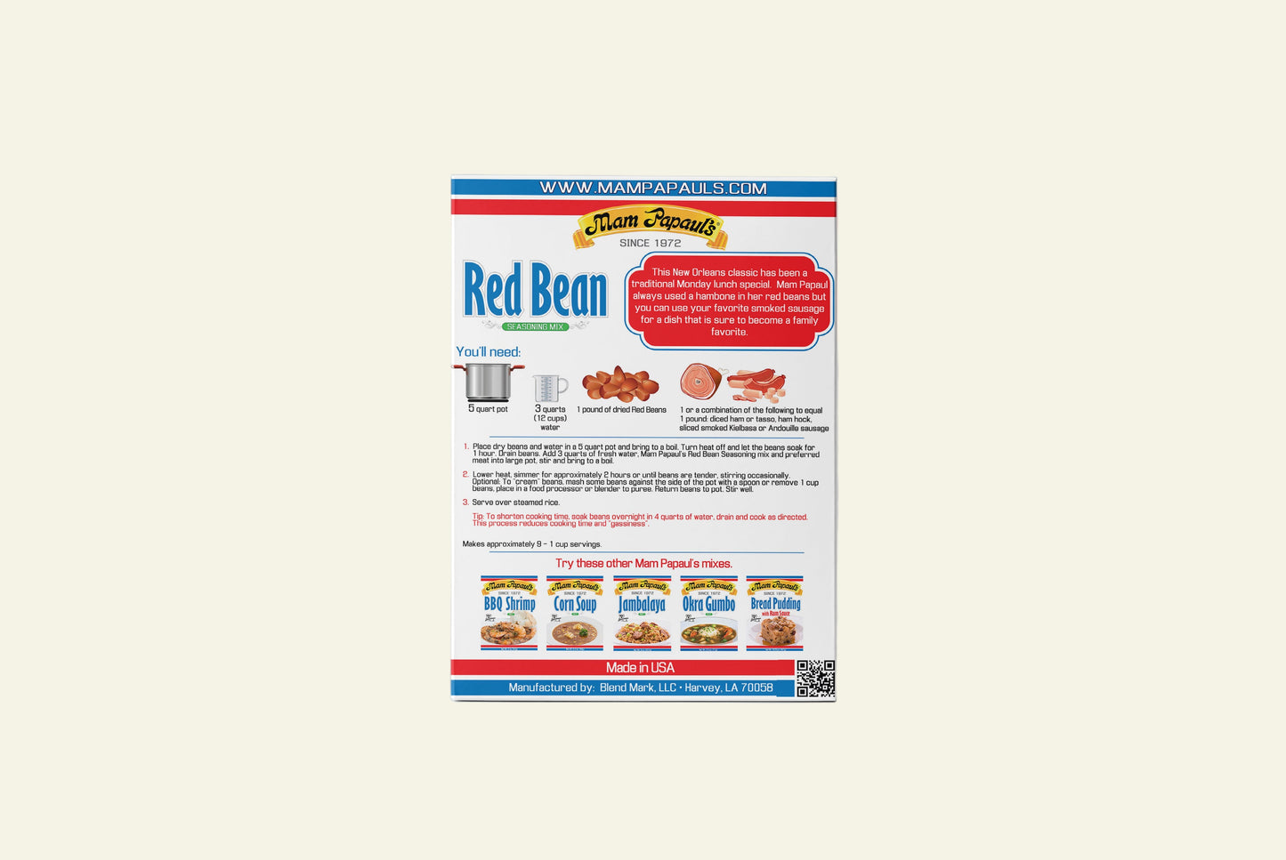 Red Bean Seasoning Mix