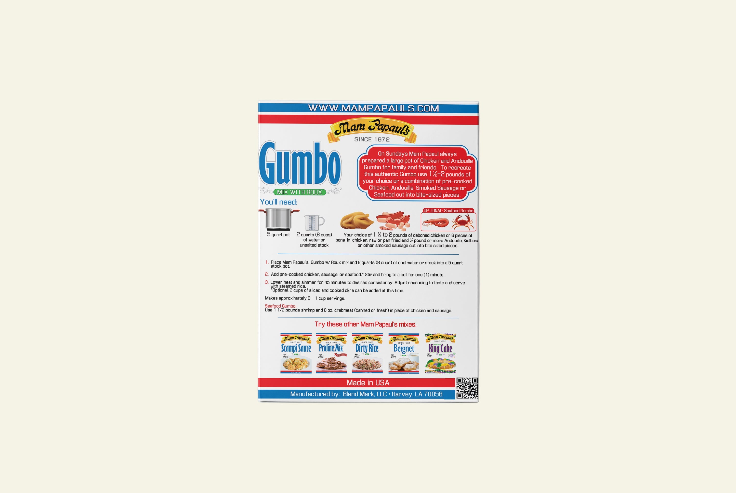 Gumbo with Roux Mix – Mam Papaul's