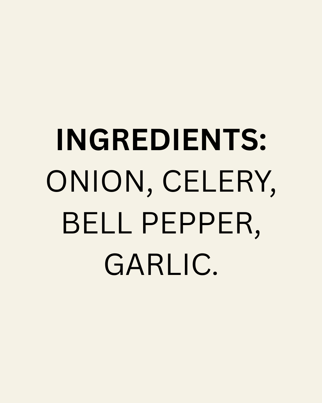 Treme Creole Trinity w/ Garlic