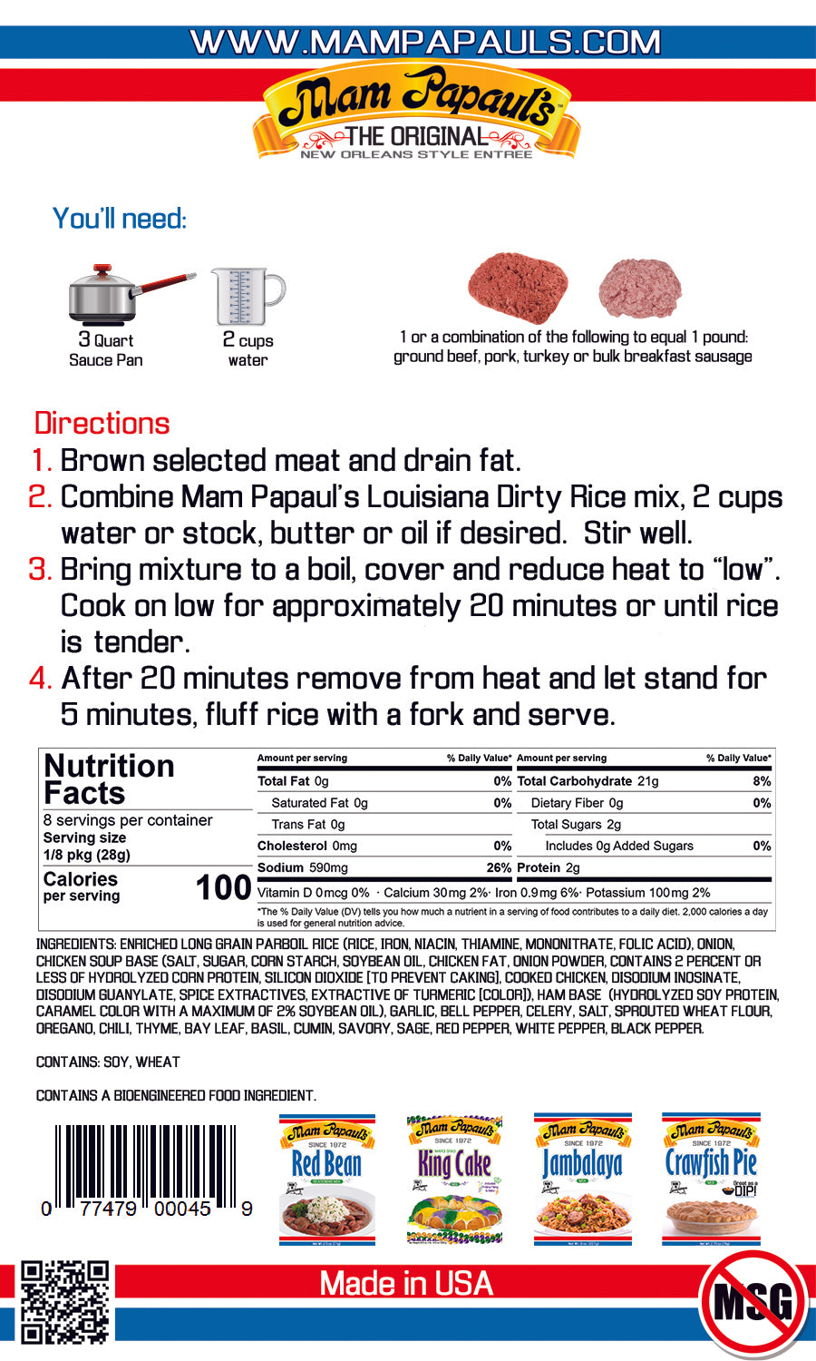 Dirty Rice Mix Eco Pack