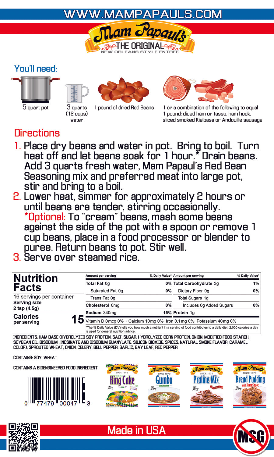 Red Bean Seasoning Eco Pack